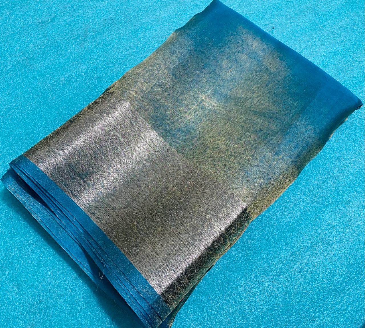 Banarasi Pure Tissue Silk Saree Handwoven with Zari Work | Lightweight & Elegant | Traditional Indian Wedding & Festive Wear for Women