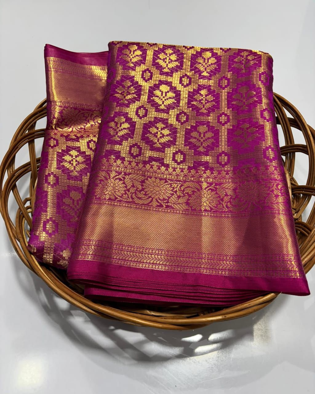 Banarasi Semi Soft Silk Saree for Women | Kanjivaram Style Woven Zari Border | Indian Wedding Festive Party Wear Saree with Blouse Piece