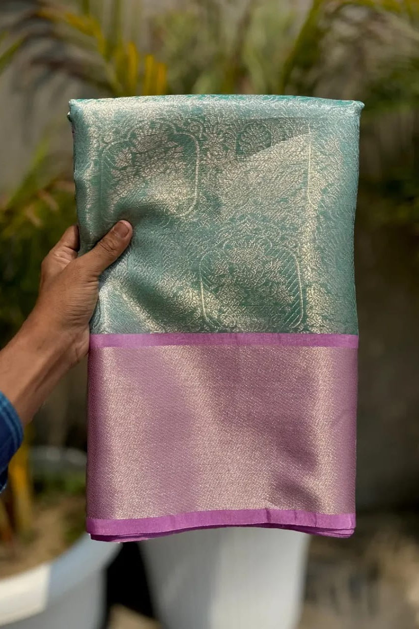 Women's Banarasi Semi-Silk Saree with Intricate Zari Weaving | Traditional Indian Ethnic Wear for Weddings & Festivals
