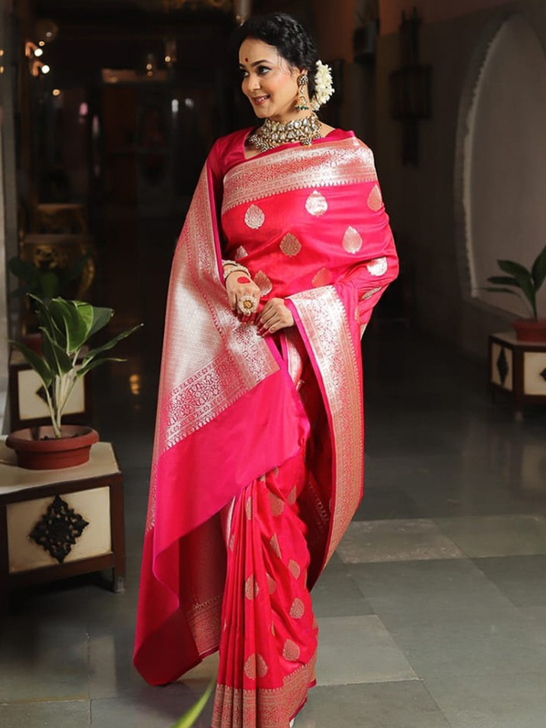 Royal Charm Banarasi Silk Saree with Intricate Zari Buta