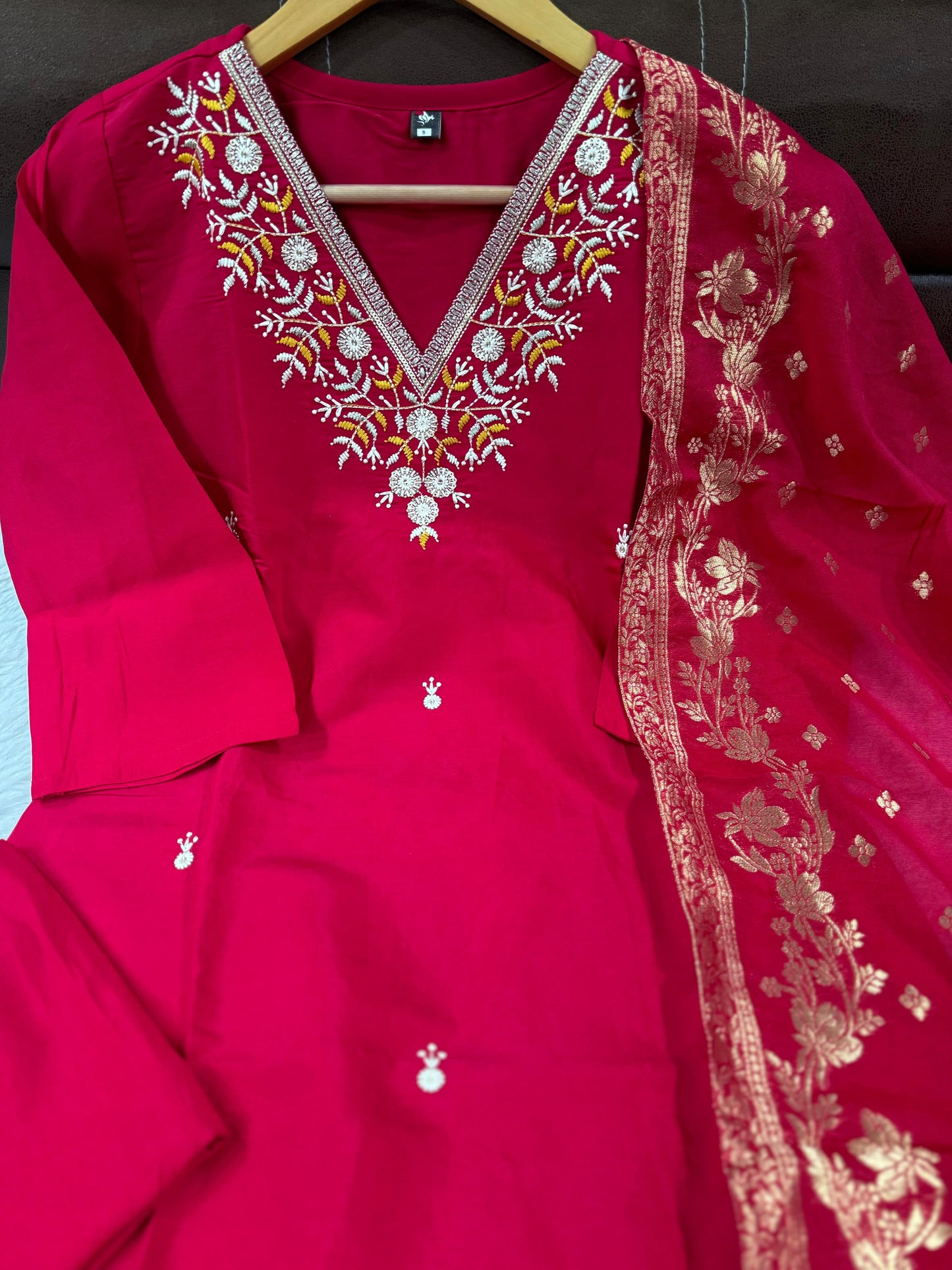 Viscose Chanderi Kurta Set