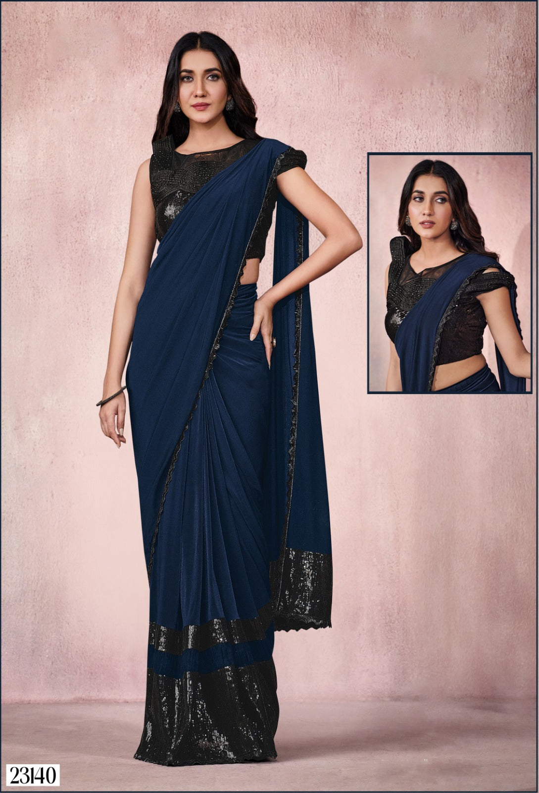 Grace Ready To Wear Silk Georgette  Saree with Stitched Blouse