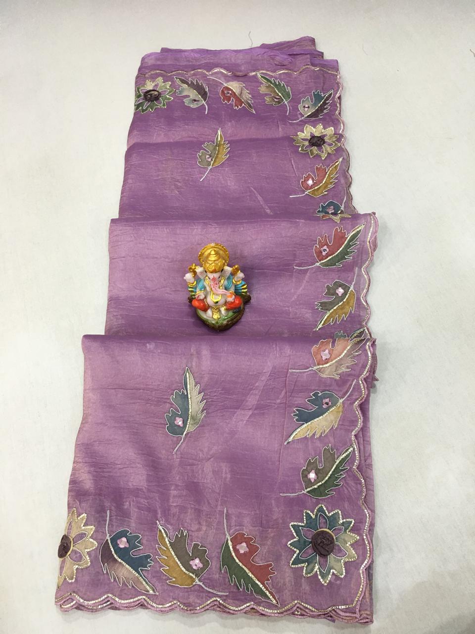 Soft Cotton Saree Featuring Luxurious Heavy Pita Embroidery