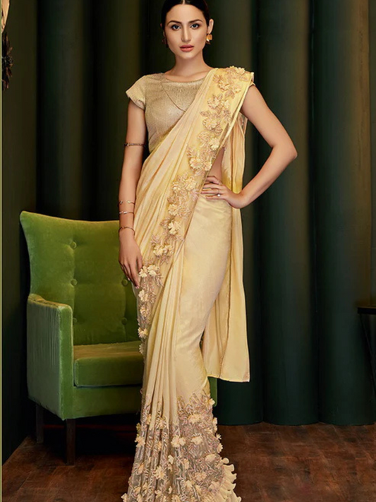 Grace Ready To Wear Silk Georgette  Saree with Stitched Blouse