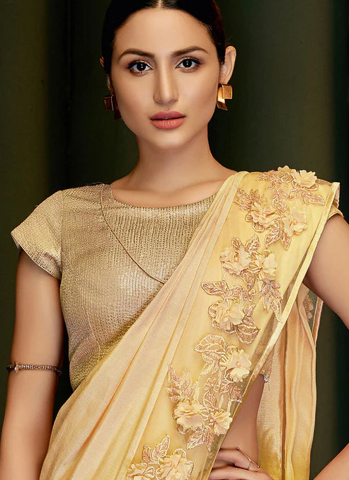 Grace Ready To Wear Silk Georgette  Saree with Stitched Blouse